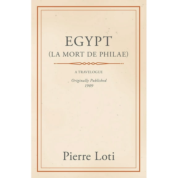 Egypt (La Mort de Philae), (Paperback)