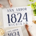 thumbnail image 2 of Lantern Press 1000 Piece Jigsaw Puzzle, Ann Arbor, Michigan, Established Date (Blue), 2 of 5