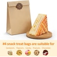 thumbnail image 3 of BagDream Paper Lunch Bags 4lb 100Pcs Kraft Brown Snack Bulk, for Craft, Lunch, Bread, Sandwich, Candy, Treats, 5x2.95x9.45 Inches Recyclable Small Sacks, 3 of 5
