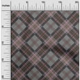 thumbnail image 1 of oneOone Organic Cotton Poplin Twill Fabric Tartan Check Printed Craft Fabric BTY 42 Inch Wide, 1 of 4