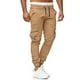 thumbnail image 1 of Pantalones de hombre Qarigey Caqui Cintura media Multi-bolsillo Largo, 1 of 6