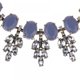 thumbnail image 2 of Collares de mujer Colgantes de hojas de cristal Cadenas de clavícula Accesorios vintage de moda Joyería de fiesta de bodas de cristal para mujeres niñas (gris) Feliz Sencillez, 2 of 2