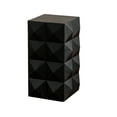 thumbnail image 5 of 23.62"Height Three-dimensional Embossed Pattern Design Retro Side Table Retro Furniture Black, 5 of 14