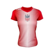USA Women's Soccer Jersey (Girls And Women) Licensed US Women's National Team Shirt ( YL )