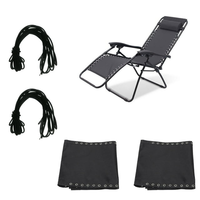 Paño De Tela De Repuesto Para Silla Gravity, Sillón Reclinable Patio Lounge Accesorio Sin Cordón 63x17 Pulgadas Y Cordones De Cordón Macarena Malla de repuesto reclinable