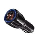 thumbnail image 2 of Adaptador de carga para automóvil Puertos USB dobles Adaptador de enchufe para encendedor Teléfono para automóvil Tableta Cargador USB, Negro tholdsy EL000034-01B, 2 of 2