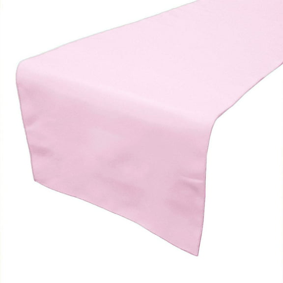 Poplin Table Runner Solid Baby Pink