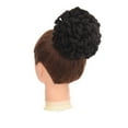 Lace Front Wigs Human Hair 1 Piece Curly Ponytail Drawstring Bun Petal