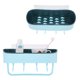 thumbnail image 3 of M Buder Estante de Baño Organizador de Ducha Sin Perforaciones Plástico Color Azul Claro 1 Pieza, 3 of 5