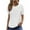 White, variant on GigrtiJin Summer Elegant Tops for Women Dressy Casual Short Sleeve Blouse Round Neck Loose Fashion Pleated Shirts
