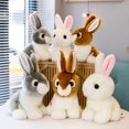 thumbnail image 2 of Simulation Cute Charming Comfort Rabbit Plush Toy Car Decoration Furniture Decoration To Send Girls And Children Holiday Giftsgrey20cm Deng Xun unisex, 2 of 2