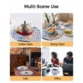 thumbnail image 2 of 15 Inch Round Placemats Set of 4, Bunny Gnomes Easter Non Slip Heat Insulation PP Table Mats, Eggs Blue Checkered Farmhouse Washable Place Mats for Kitchen Dining Party Table Decor, 2 of 7