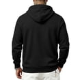 thumbnail image 6 of WIZUTIZ Men's Pullover Hoodie Thick Fleece Cargo Sweatshirt for Men Solid Color Multi Pocket Knit Hooded Sweatshirt Warm Oversized Casual Workwear Athletic Streetwear, 6 of 9