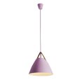 thumbnail image 1 of Lampara de techo colgante nordica moderna con detalles de cuero 27 cm de diámetro ilios innova  Rosa, 1 of 1