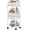 White, variant on Makeup Organizer Cart, Floor Skincare Organizers, Makeup Storage with Drawers, Vanity Organizer Cosmetics Display Cases Holder for Skin Care, Perfume, Makeup Brush, Hair Tool, Wood & White