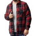 thumbnail image 2 of Men's Quilted Plaid Winter Jacket | Heat Holders | Long Sleeve Plaid Shirt | Checkered Pattern, 2 of 2