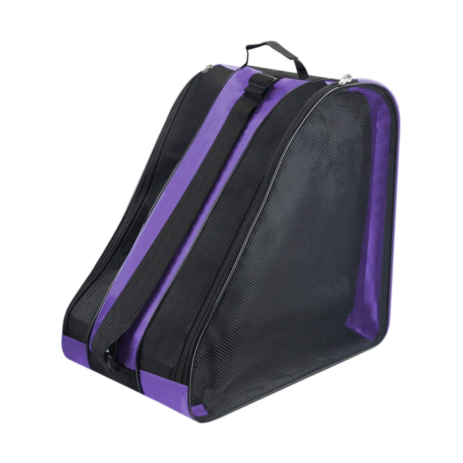 harayaa Roller Skate Bag Ice Skate Bag Load Bearing for Girls Boys Skating Shoes Storage Purple
