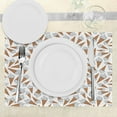thumbnail image 3 of Ambesonne Sweets Place Mats Set of 4, Yummy Desert Gelato, Standard Size, Pearl Pale Caramel, 3 of 6