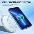 thumbnail image 4 of SaniMore for iPhone 14 Pro 6.1" 2022 Transparent Magnetic Case, Rugged Clear PC Back & TPU Bumpers Case with Wireless Charging for iPhone 14 Pro Shockproof Protective Cover, Blue, 4 of 9