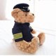 thumbnail image 2 of 2025 22-40cm Cute Pilot Teddy Bear Plush Toy High Quality Captain Bear Plushie Dolls Kawaii Baby Soft Stu, 2 of 4