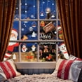 thumbnail image 6 of Luxtrada Christmas Window Clings Window Wall Stickers Cute Santa Claus Reindeer Static PVC Stickers for Christmas Home/Shop/Party Window Decorations (110Pcs,6-Sheet), 6 of 8