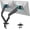 Black, variant on ARES WING Dual Monitor Mount, Heavy Duty Monitor Arms for 2 Monitors for 17-35 Inch, Fully Adjustable Monitor Desk Stand with USB A/C for Ultrawide Screen, VESA 75x75 or 100x100mm, White