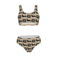 thumbnail image 7 of Pofeuu Dachshund Dog Woof Print Womens Bathing Suits Modest High Waisted Bikini Sets Cute Halter 2 Piece Swim Suit, 7 of 7