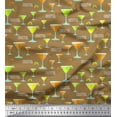 thumbnail image 1 of Soimoi Silk Fabric Cocktail Summer Designs Decor Fabric Printed Yard 42 Inch Wide, 1 of 1