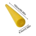 thumbnail image 3 of Pool Noodles Solid Foam Float Bar Durable Lightweight Water Buoyancy Equipment, Hollow Swimming Sponge Stick for Swimming Pool Activity Recreation, 3 of 6