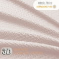 thumbnail image 6 of OVZME Leon Blush Pink Shower Curtain for Bathroom, Extra Long 84 inch, 3D Embossed Textured Fabric, Luxury Hotel Style, Water Repellent & Machine Washable, 72x84 inches, Blush, 6 of 7