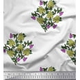 thumbnail image 1 of Soimoi Polyester Crepe Fabric Leaves & Floral Block Decor Fabric Printed Yard 42 Inch Wide, 1 of 3