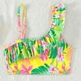thumbnail image 6 of Little Girls 2 Piece Swimsuit Strap Bikini Sets Beach Bathing Suit Swimwear Yellow,5-6T Cute Swimsuits For Teen Girls, 6 of 7