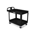 thumbnail image 3 of Toter Material Handling Utility Cart with Lipped Top and Ergonomic Handle (L) 43.7" x (W) 25.6" x (H) 33.5" - Black, 3 of 12