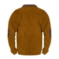 thumbnail image 4 of Mens Christmas Sweater Zip Up Sweatshirts Vintage Knit Graphic Sweatshirt Xmas Stand Collar Pullover 02-Brown XXXXL, 4 of 4