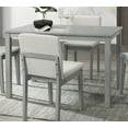 thumbnail image 5 of Davi 5pc Dining Room Set Dining Table 4x Chairs - Gray+Beige, 5 of 14