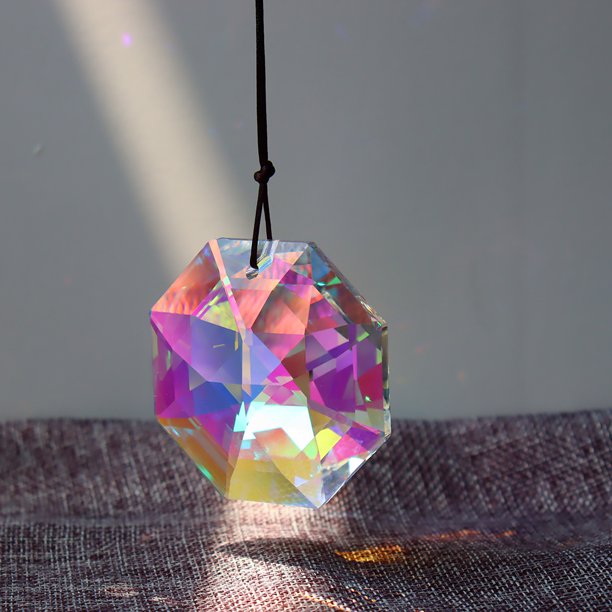 Cristales Prisma Rainbow Maker Colgador de luz colgante Craft Decor (E) Likrtyny Oficina Multiescena Multifunción