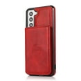 thumbnail image 2 of SaniMore for Samsung Galaxy S22 Case Multi-Functional Wallet Card Holder, Premium PU Leather Cover Vehicle Magnetic Support Kickstand Shockproof Protective Shell for Samsung S22, Red, 2 of 8