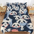 thumbnail image 2 of Cute Panda Bedding Set with Zipper Closure for Girls & Boys, 2 of 6