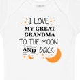 thumbnail image 4 of Inktastic I Love My Great Grandma to the Moon and Back Boys or Girls Baby Bodysuit, 4 of 5
