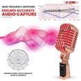 thumbnail image 2 of Classic All-Metal Vintage Dynamic Microphone - XLR Cardioid Mic for Live Stage & Studio Recording, 2 of 12
