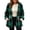 Green, variant on Kezqiaxn Jackets for Women Fashion Plaid Long Sleeve Drawstring Waist Coats Winter Casual Hooded Outerwear with Pockets Fall Women'S Clothing Khaki XL