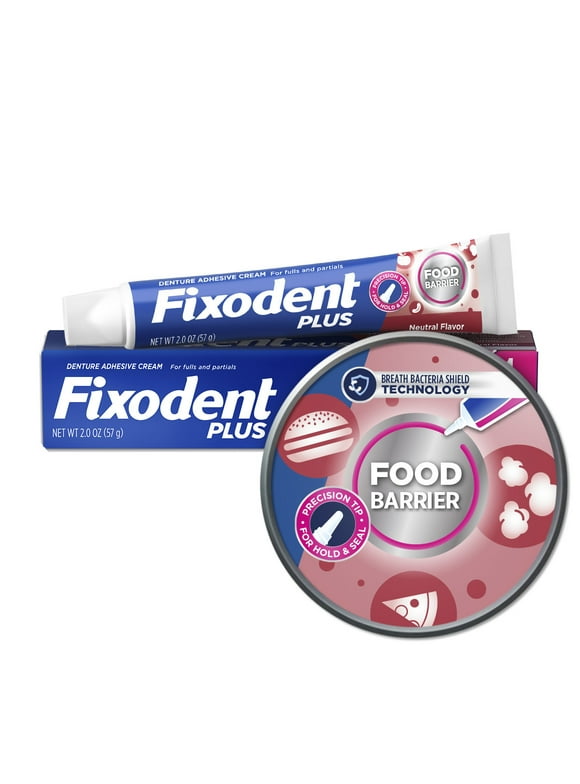 Fixodent Food Barrier Denture Adhesive Cream, 2.0 oz