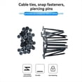 thumbnail image 4 of 300 Bridas de Nailon Universales con Automático para Sujetar y Organizar Cables, con Hebilla de Pasador y Botón., 4 of 5