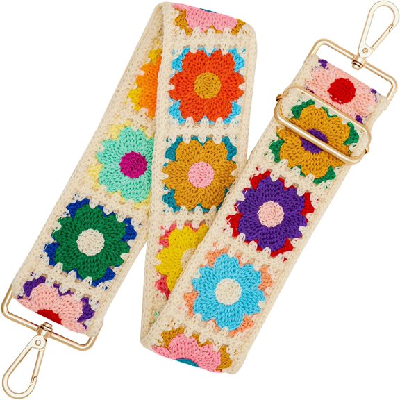 DizeyBoyo Knit Purse Strap,Replacement Crossbody Wide Adjustable Shoulder Strap for Bag Handbag