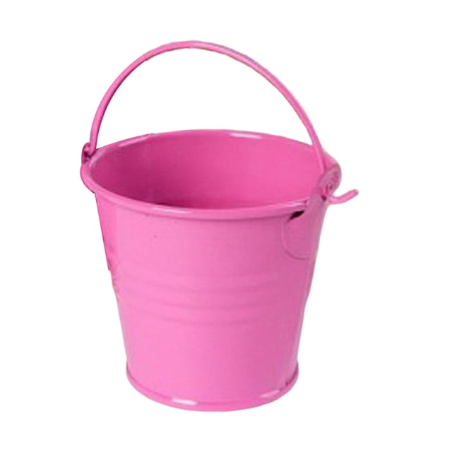 Matsuzay Cubo de almacenamiento de Metal caja de regalo de cosméticos de caramelo con asa cubos de fiesta de boda soporte organizador de Chocolate Decoración del hogar Rosa roja Matsuzay HA081950-05
