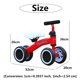 thumbnail image 2 of Balance Tricycle Baby Walker Riding Toys for Kids 1-2 Years Child Bike Children's Bicycle Wear Resistant Three Wheel Bike heqiyong toy, 2 of 2