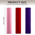 thumbnail image 2 of 3 Pairs Solid Colored Leg Warmers, Knitted Legwarmers Socks, Cute Ankle Warmers for Women girls 80s Accessories Winter Skating Outfit Ballet Dance Party (Red, pink, purple), 2 of 7