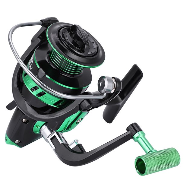 Carretes De Pescado, Carrete De Pesca Plegable Con Mango Cómodo Oscilante De 2 Vías Para Exteriores ANGGREK HR3435