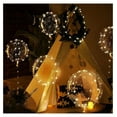 thumbnail image 6 of Light Up Led Balloons 10Pack - 14 Inch Transparent Bobo Balloons with String Lights for Birthday Wedding Party Decorations - Warm/Cool Glow, 6 of 9