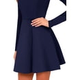 thumbnail image 5 of Jusfitsu Women's Long Sleeve Dress A-Line Skater Dress for Women Wedding Guest Dress, 5 of 6